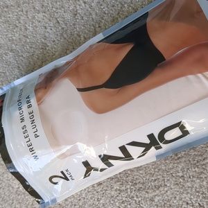 DKNY Wireless Microfiber Plunge Bras (2 Pack) - XL